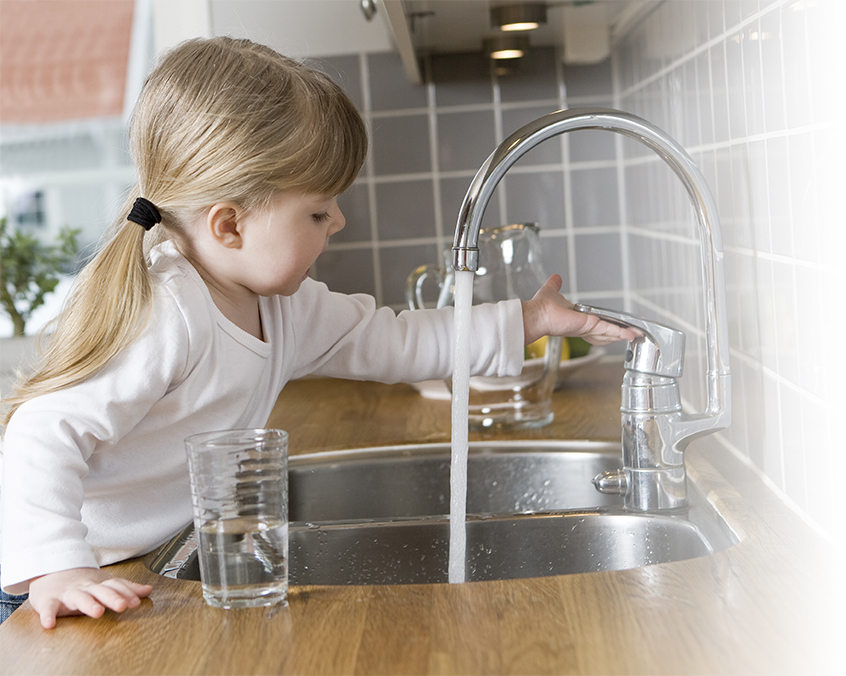 drinking water